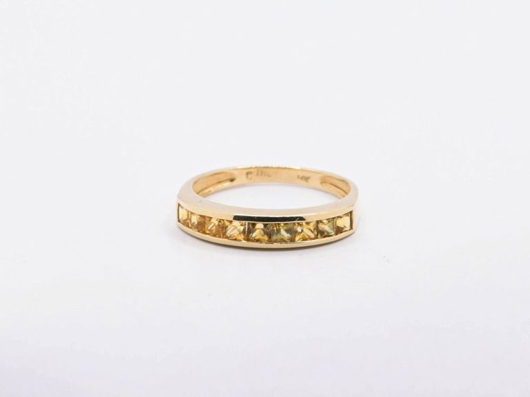 14K Yellow Sapphire Ring
