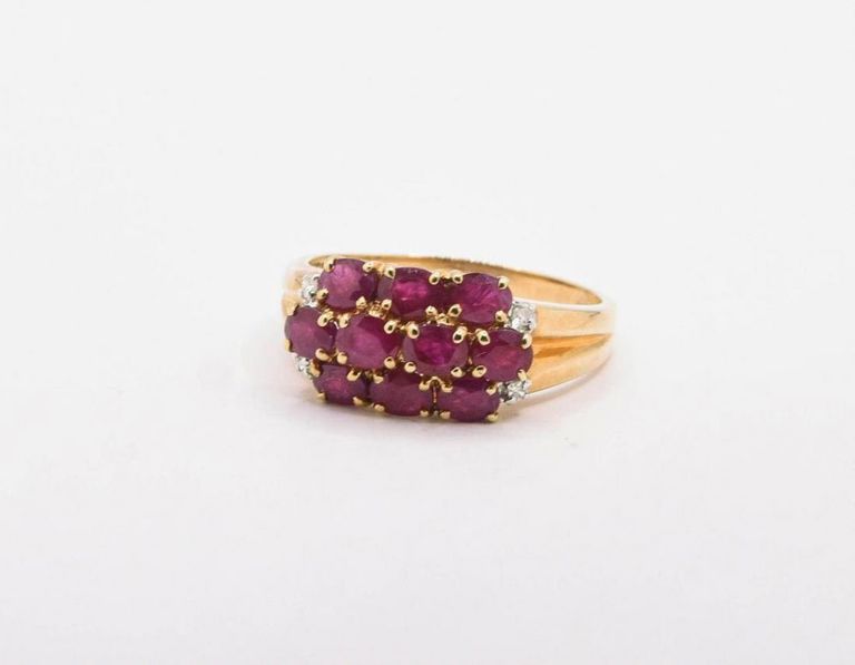 14K Ruby & Diamond Ring