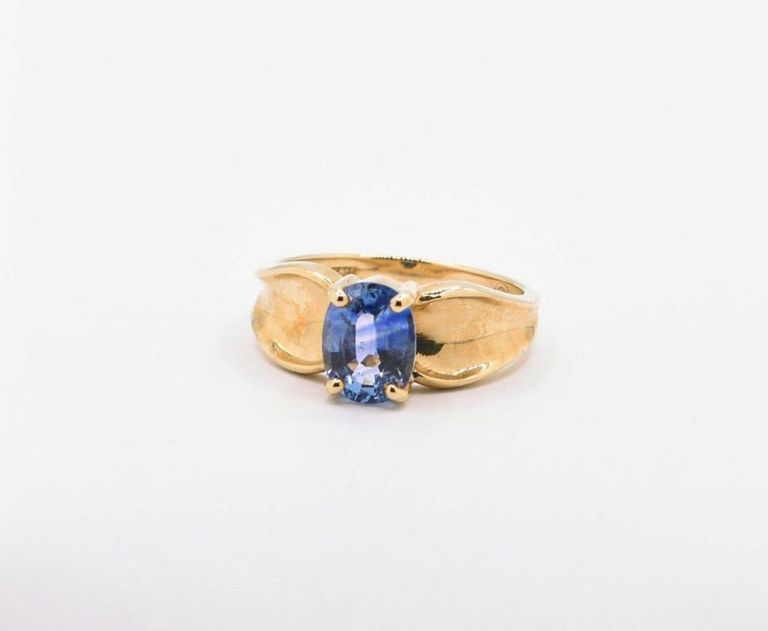 14K Ceylon Sapphire Ring