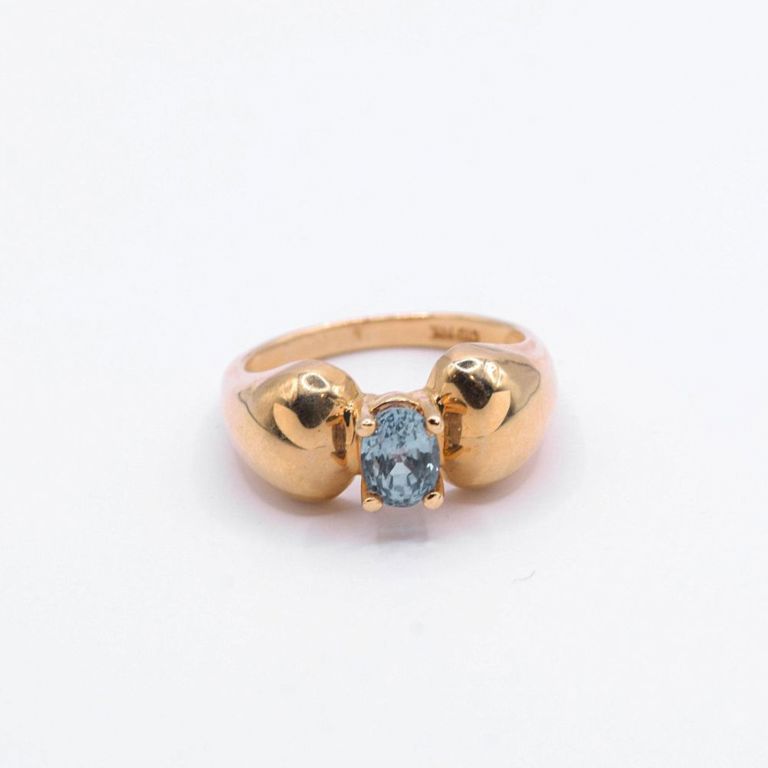 14K Ceylon Sapphire Ring