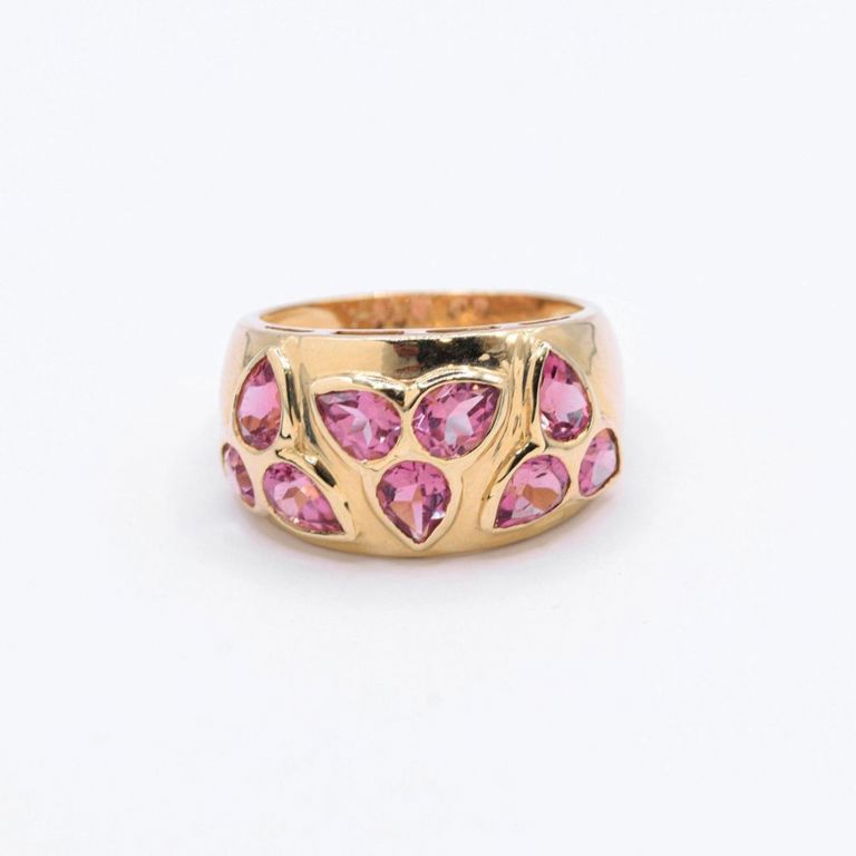 14K Pink Sapphire Ring