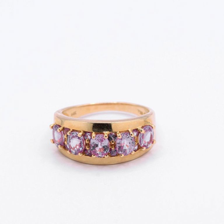 14K Pink Sapphire Ring