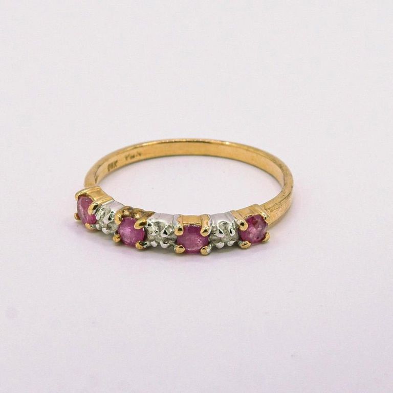 10K Ruby & Diamond Ring
