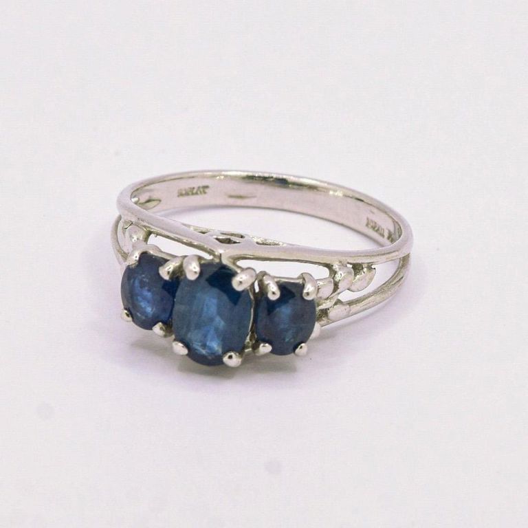 Platinum Sapphire Ring
