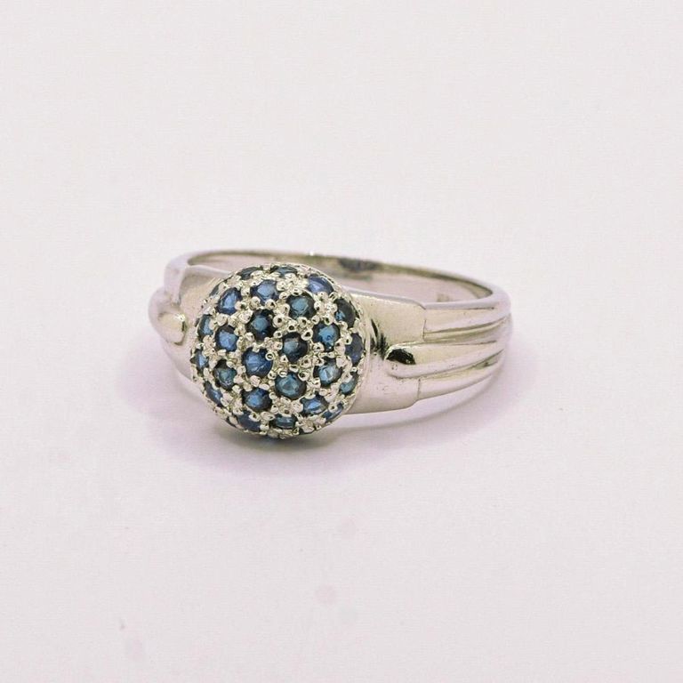 Platinum Sapphire Ring