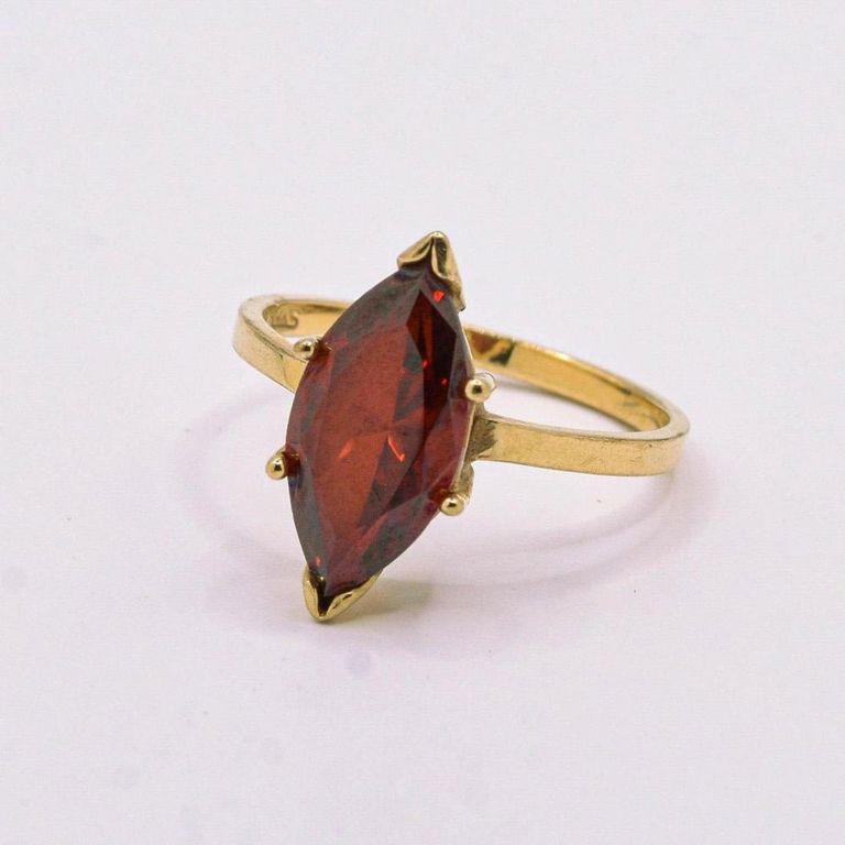 14K Garnet Ring