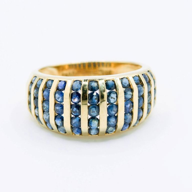 14K Yellow Gold Sapphire Ring