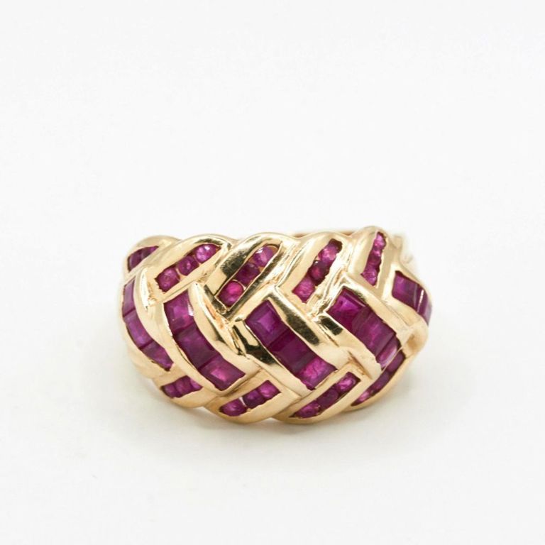14K Ruby Dome Style Ring