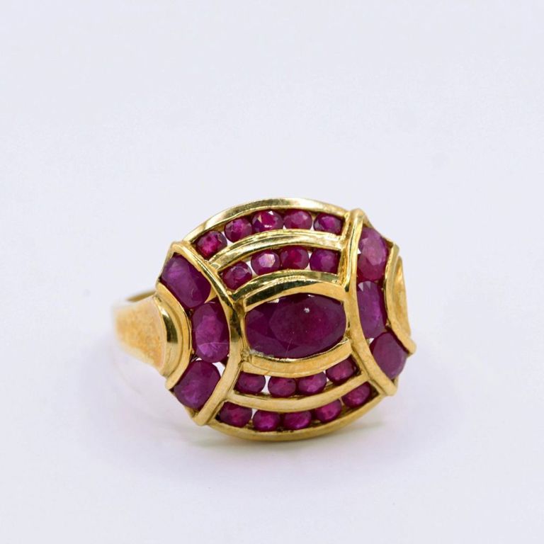 10K Yellow Gold Ruby Ring