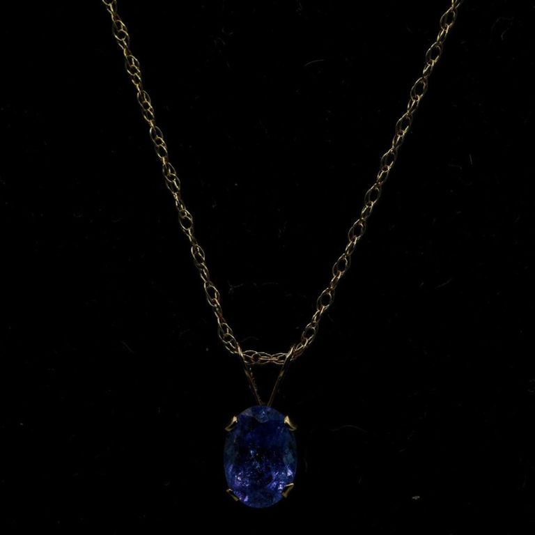 14K Tanzanite Necklace