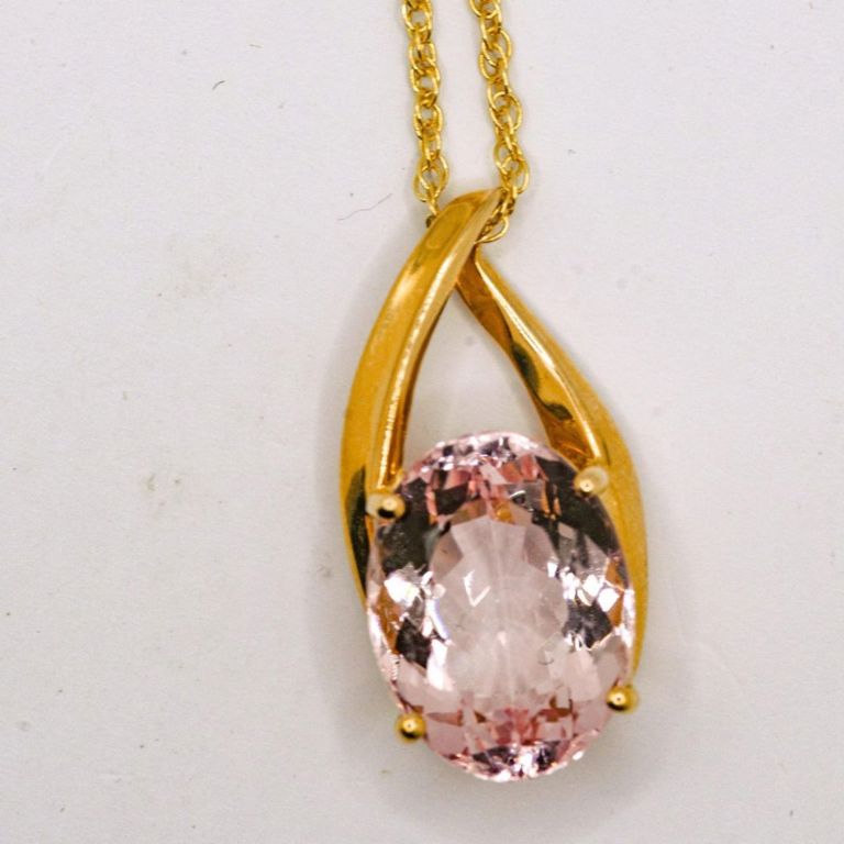 14K Morganite Necklace