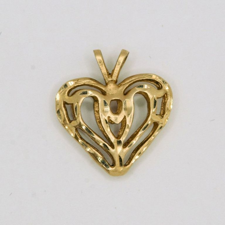 10K Heart Pendant