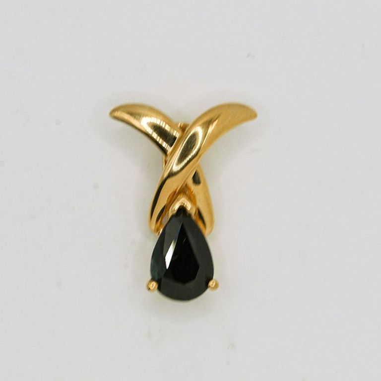 14K Sapphire Pendant