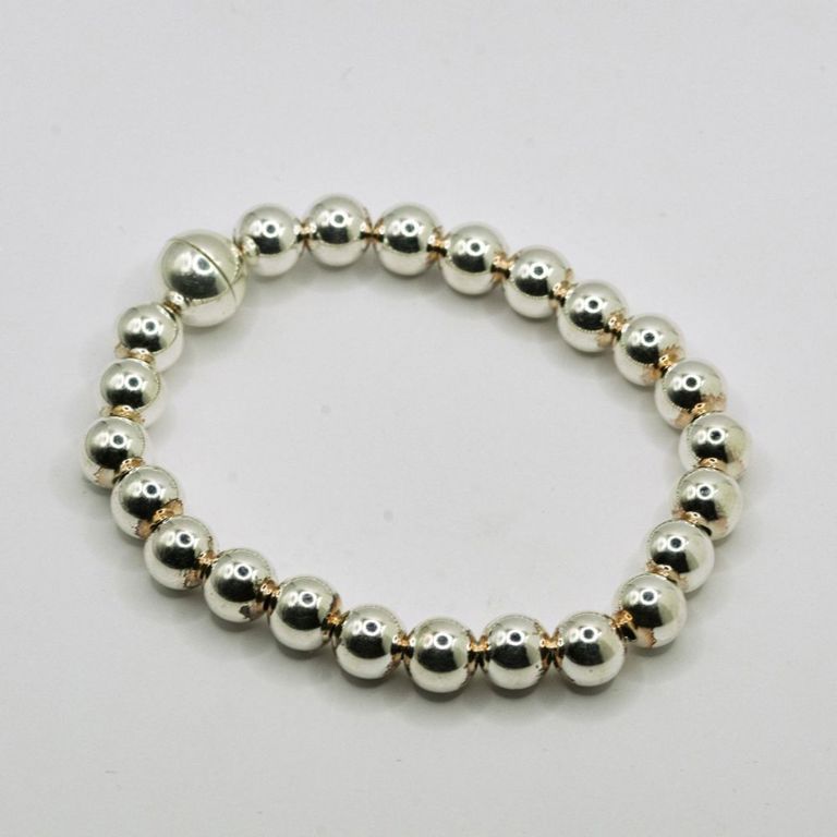 Sterling Silver Bead Ball Bracelet