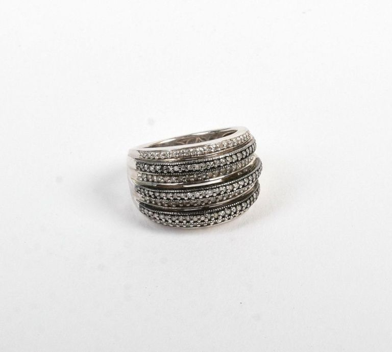 Sterling Silver & Diamond Ring