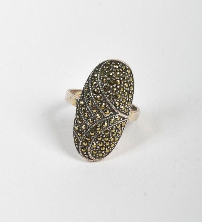 Sterling Silver Marcasite Ring