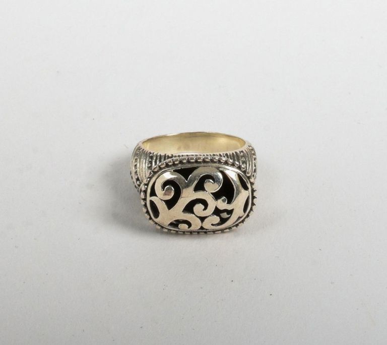 Sterling Silver Scroll Ring