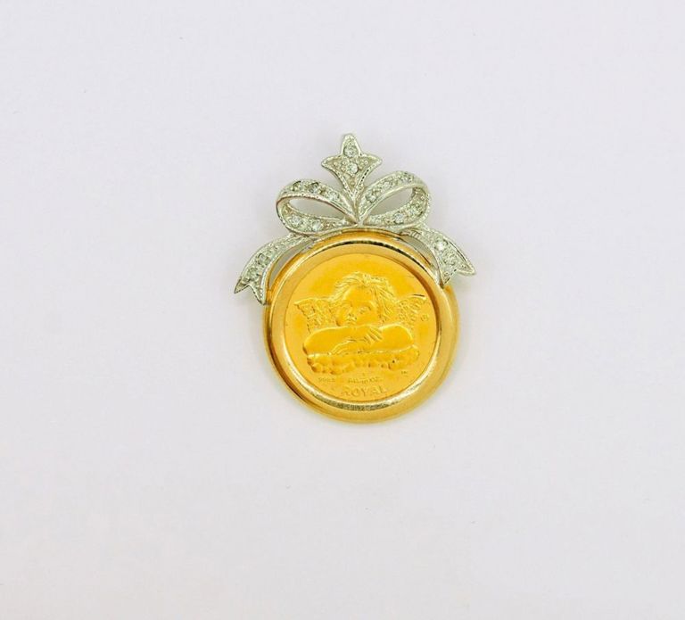 2003 Gibraltar Cherub Coin Pendant