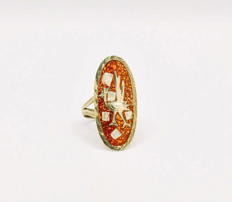Sterling Silver Road Runner Ring