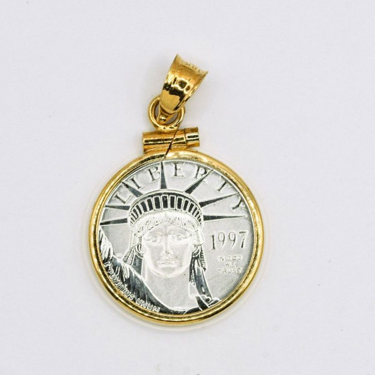 1997 Platinum Portrait of Liberty Coin Pendant