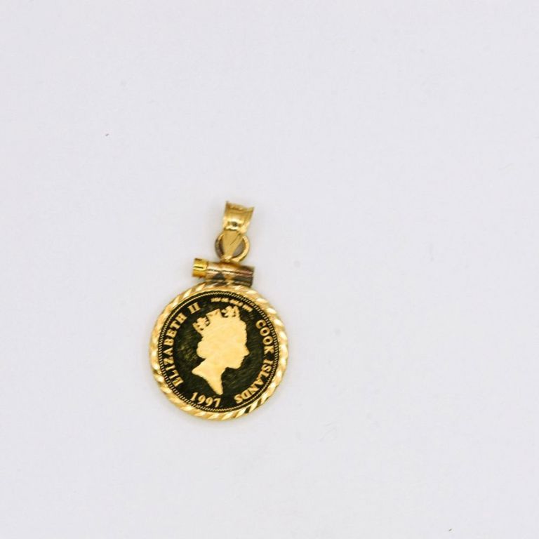 1997 Diana Princess of Wales Gold Coin Pendant