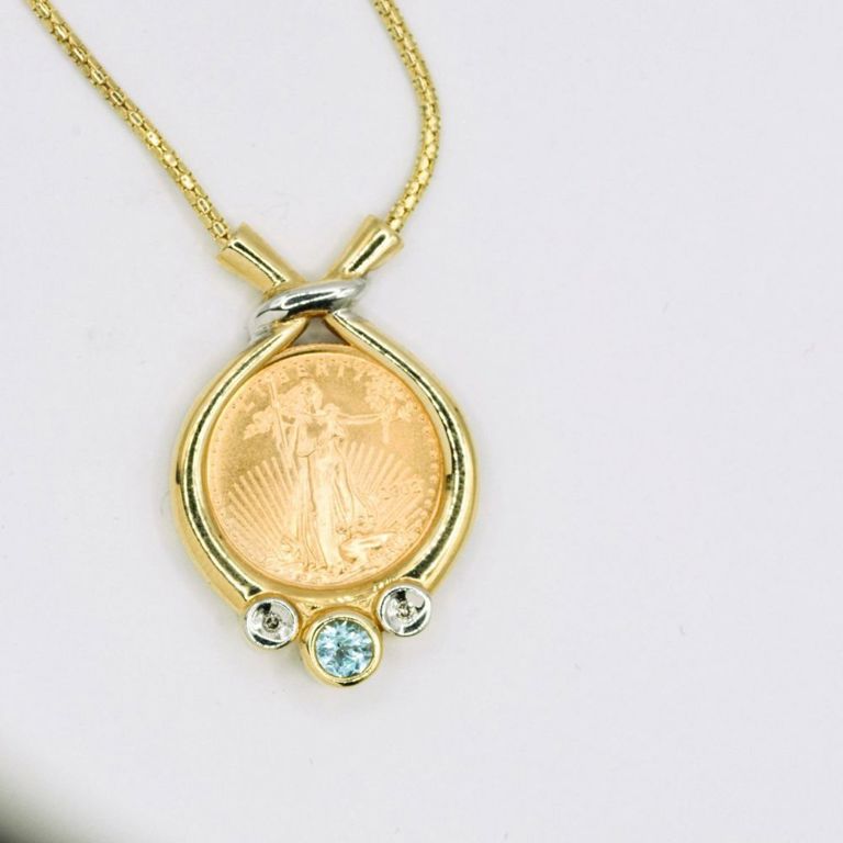 2002 American Eagle $5 Coin Pendant