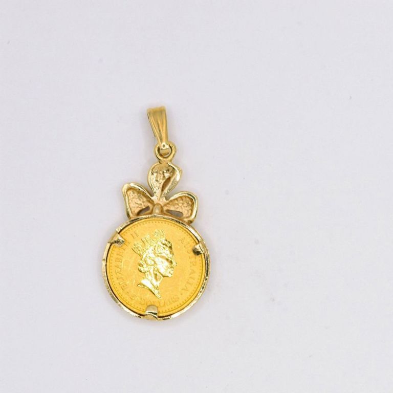 1990 Australia Gold Coin Pendant