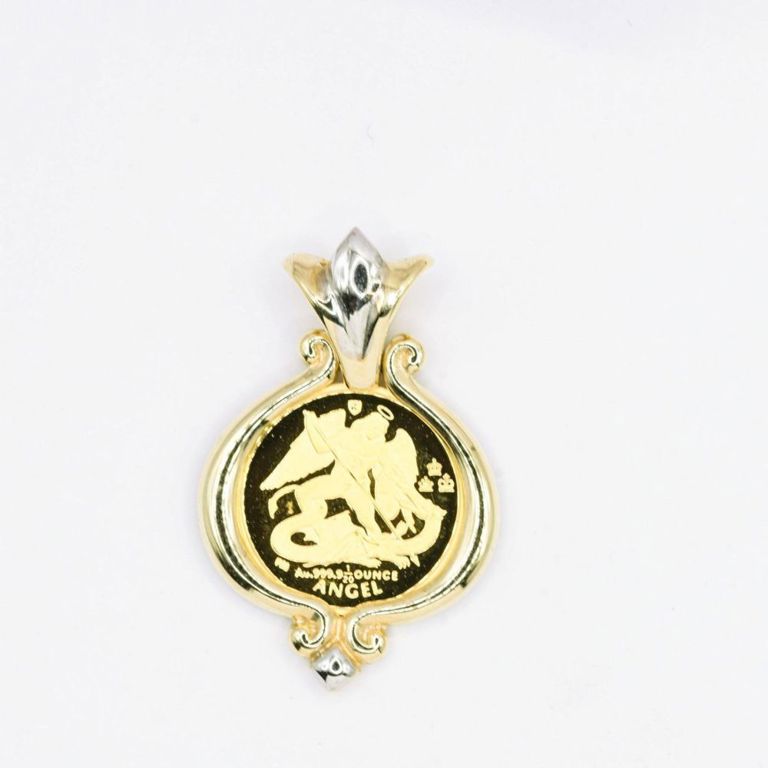 2001 Isle of Man Gold Coin Pendant
