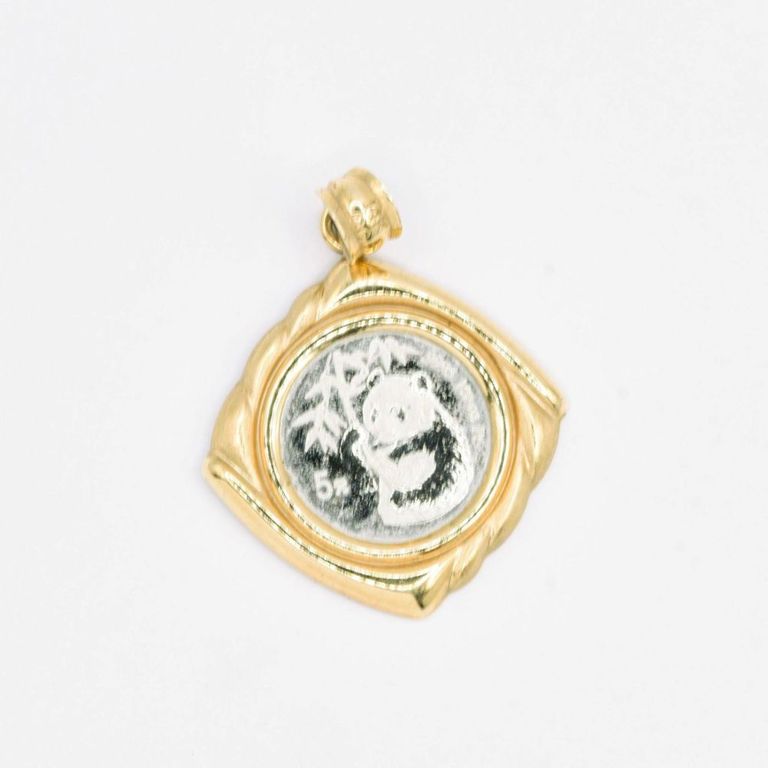 1995 China Platinum 5 Yuan Coin Pendant