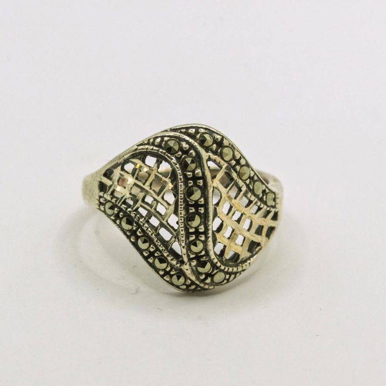 Sterling Silver Marcasite Ring