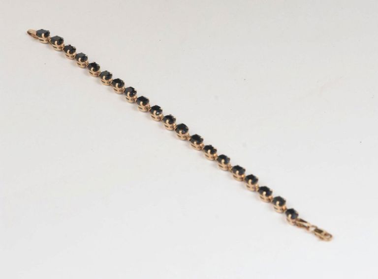 10K Gold and Sapphire Bracelet
