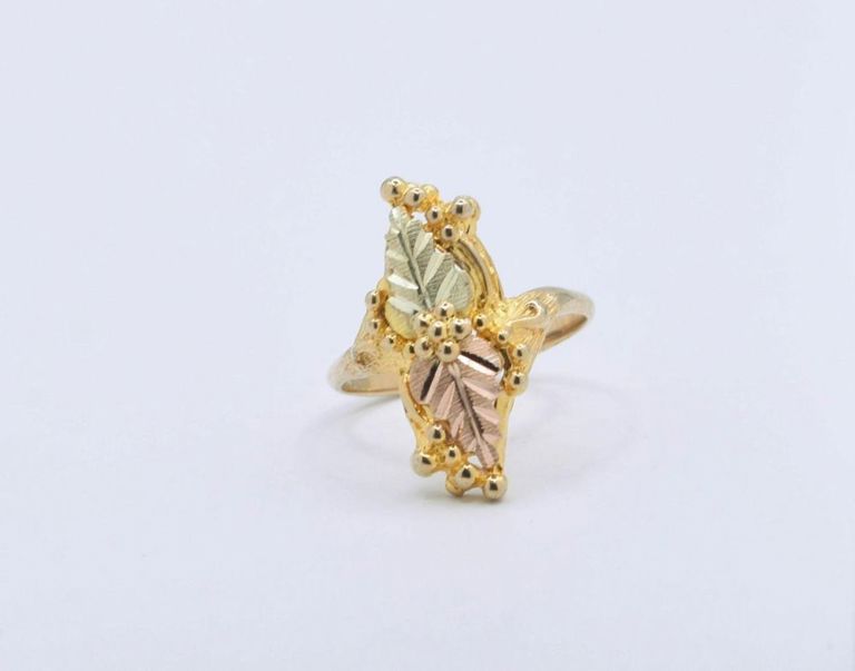 10K Tri-color Gold Ring