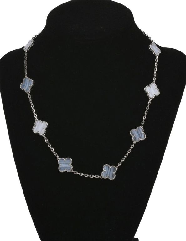 18K Van Cleef & Arpels Alhambra 10 Motif Necklace