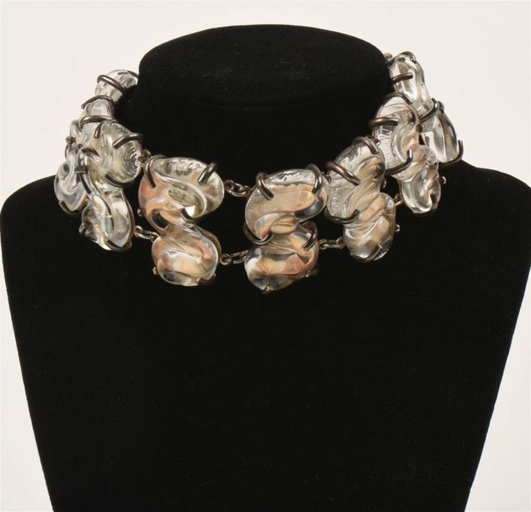 Rock, Crystal, and Sterling Choker