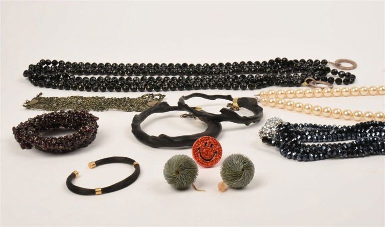 Twenty Pieces Mixed Grouping of unsigned Costume Jewelry.