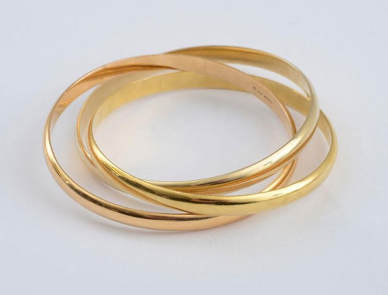 18k Gold Trinity Bangle, Cartier