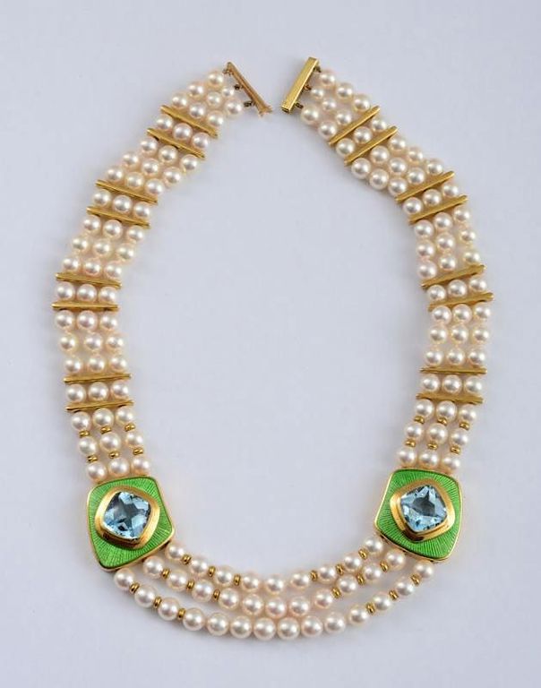 18k Gold Necklace, by Leo De Vroomen, English