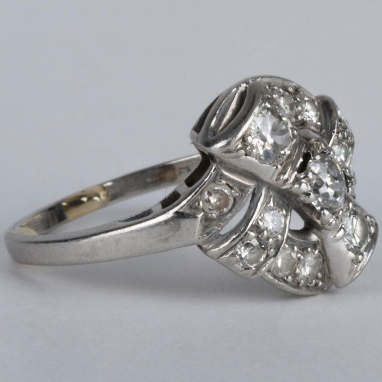 Platinum and Diamond Ring