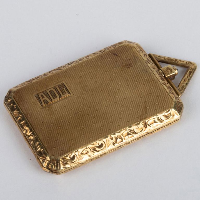 Antique 14k Gold and Sapphire Locket Pendant