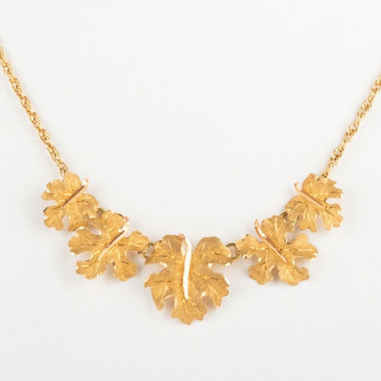 Bucellati 18k Gold Floral Necklace