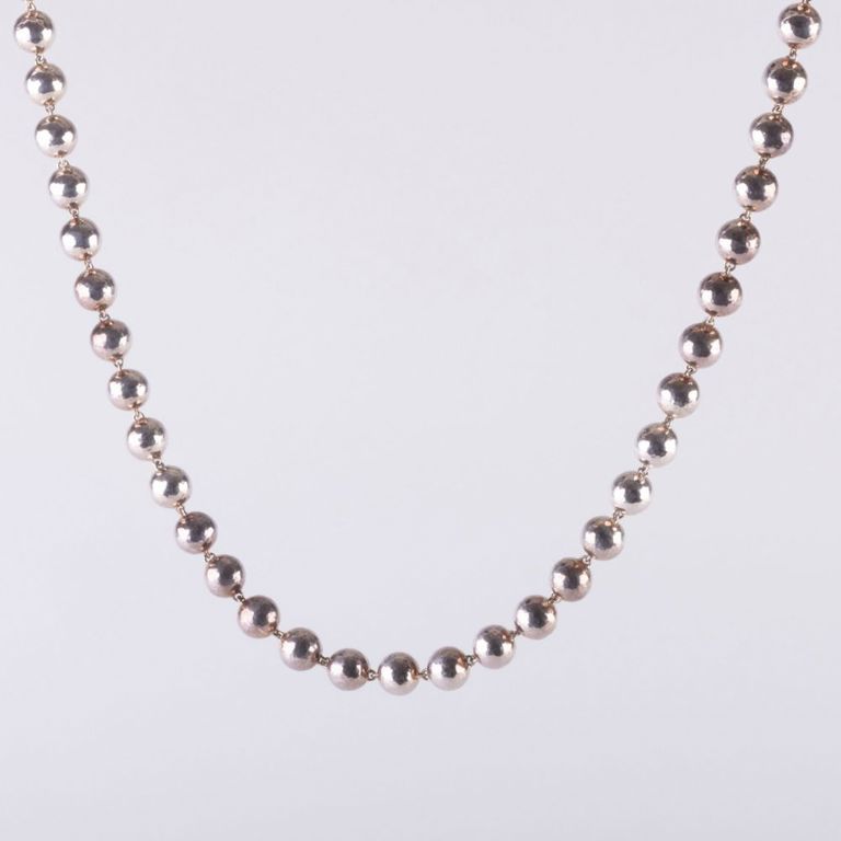 Ippolita Hammered Sterling Silver Bead Necklace