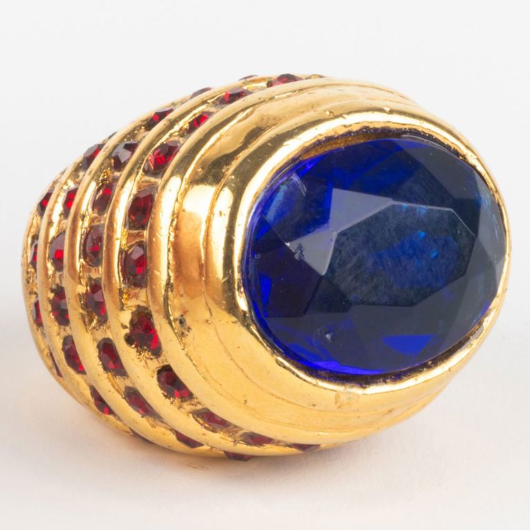 Large Contemporary Cocktail Ring