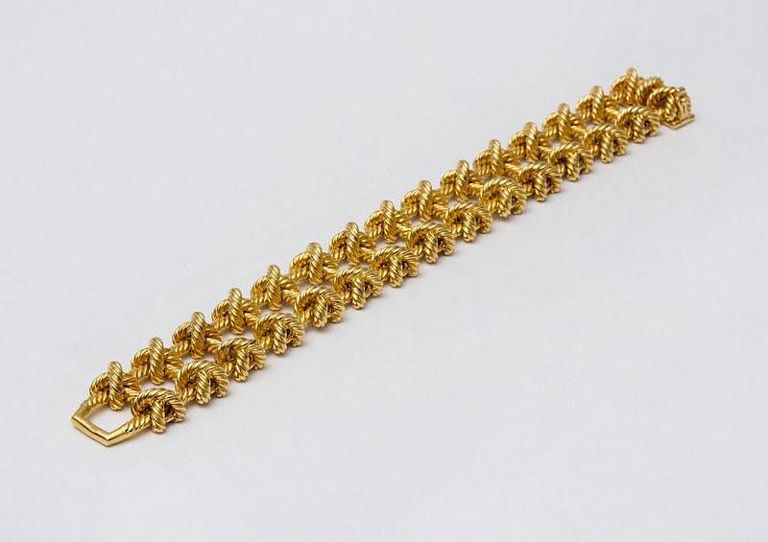 Tiffany & Co. 18k Gold Knotted Rope Bracelet