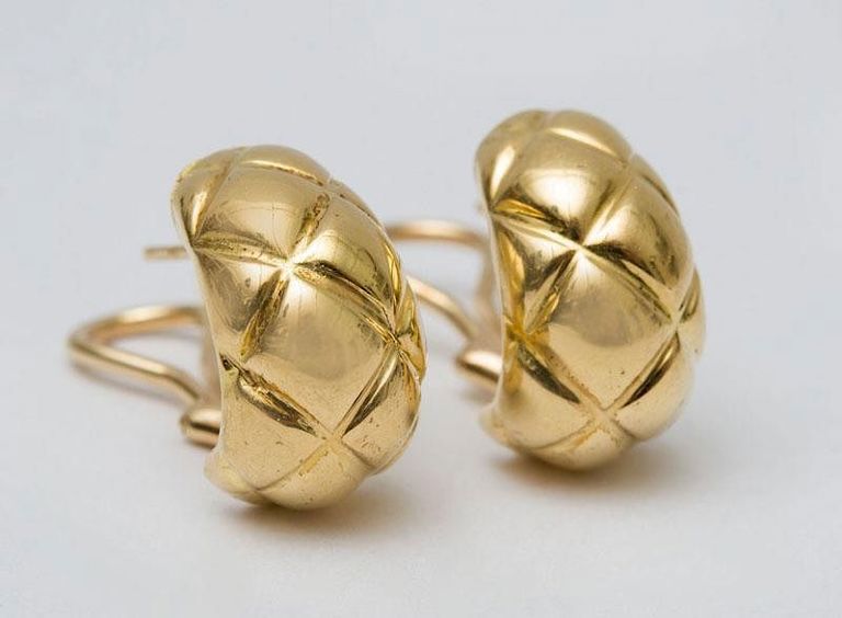 Pair of 14k Gold Earrings