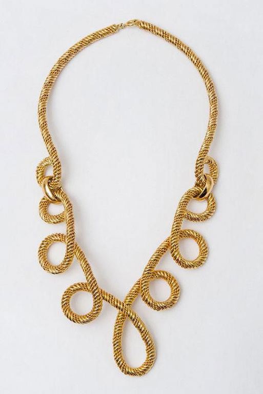 Gold-Tone Rope-Form Necklace