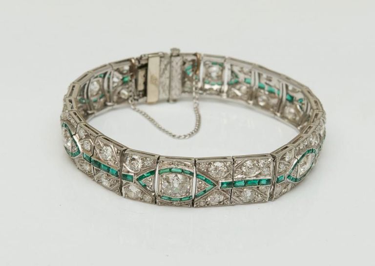 Art Deco Platinum and Diamond Bracelet