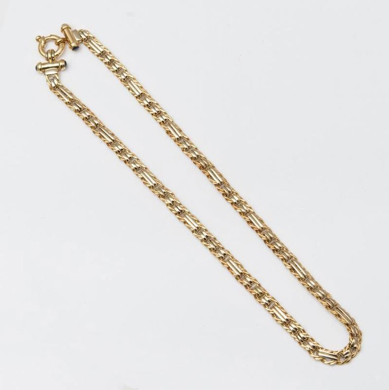 14k Gold and Sapphire Necklace