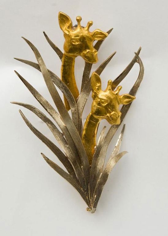 Buccellati 18k White and Yellow Gold Giraffe Brooch, Italy