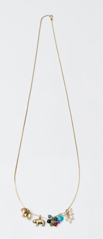 14k Gold Charm Pendant Necklace