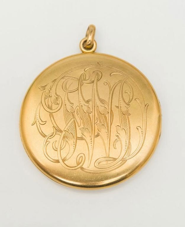 14k Gold Locket Pendant